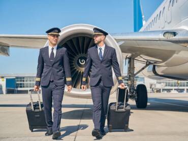 Uniformes que inspiran confianza en el aire