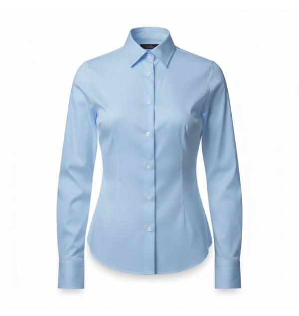 Camisa Formal Manga Larga Azul Claro Marca ZAPICO