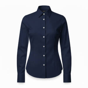 Camisa Formal Manga Larga Azul Marino Marca ZAPICO