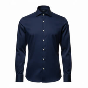 Camisa Formal Manga Larga Azul Marino Marca ZAPICO