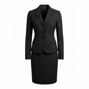 Traje Formal con Falda Dama Negro Marca ZAPICO