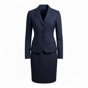 Traje Formal con Falda Dama Azul Marino Marca Zapico